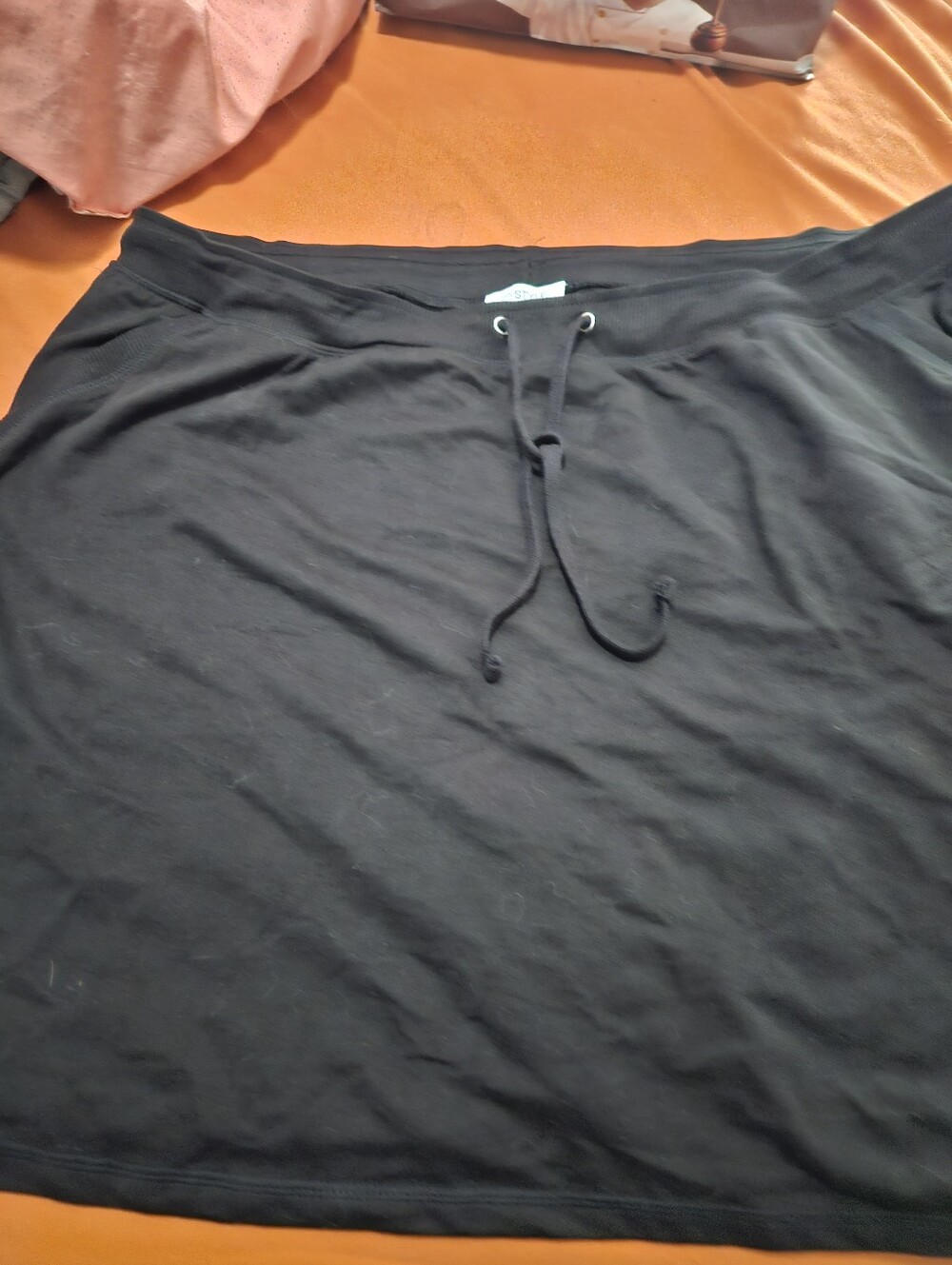 Ladies My Style Black Drawstring Casual Women’s Skort
